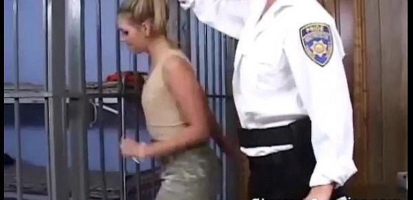  Babe Dominated By Female Police Officer
